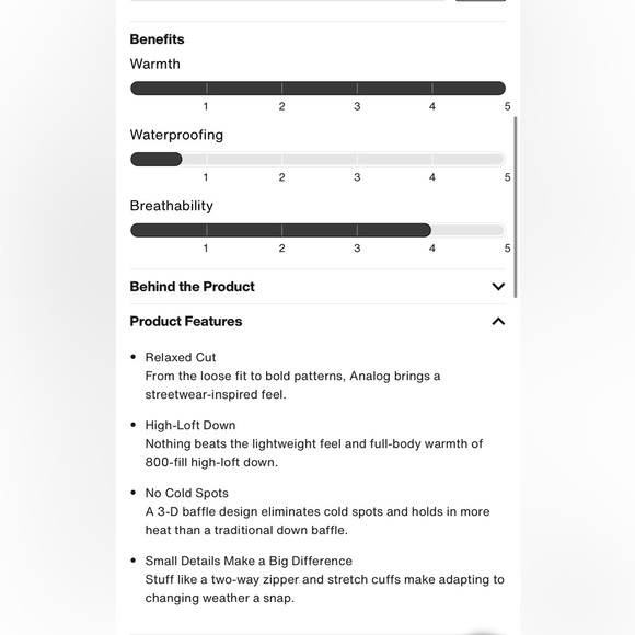Burton Analog Coldstart Down Jacket - Picture 9 of 10